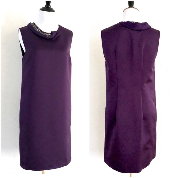 3.1 Phillip Lim Purple Embellished Satin Dress - Picture 4 of 8